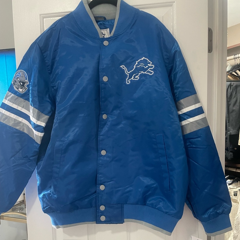 BRAND NEW WITH TAGS- Detroit Lions Starter Jacket